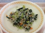 小松菜とシラスの炒め物