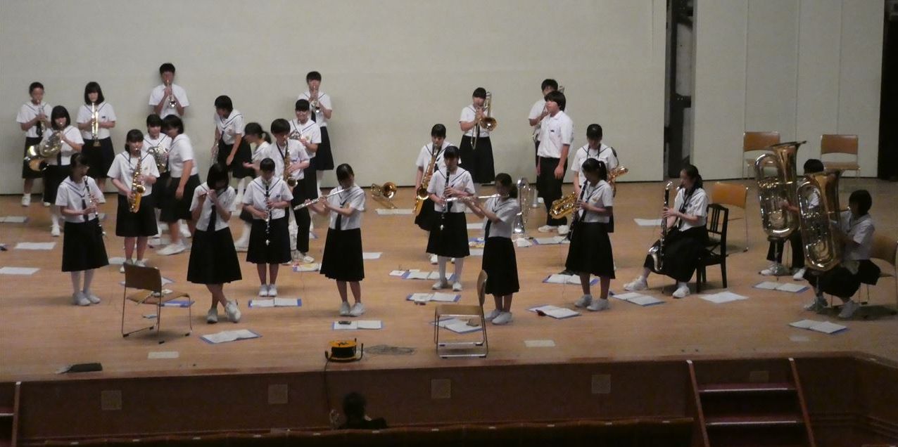 吹奏楽部 兵庫県吹奏楽コンクール東播地区大会出場 7 28 三木市立自由が丘中学校