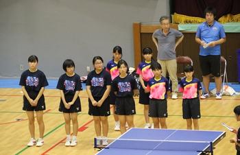 若人躍動 三木中 女子卓球部 播丹大会 8 8 三木市立三木中学校