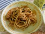 ツナとなすのスパゲティ