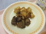 鶏とレバーのカレー和え