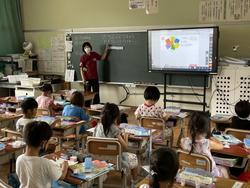 数図ブロックを使ってひき算を学ぶ1年生