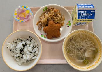 7月7日(火曜日)の給食
