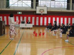 1年生児童名前読み上げ