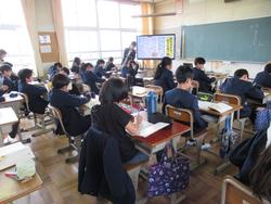 6年1組参観の様子