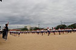 ラジオ体操の様子
