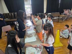 測定している様子