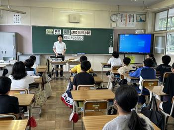 税金の種類を考える児童