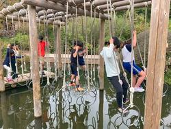 水上アスレチック