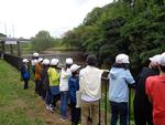 最初の見学は淡河川頭首工