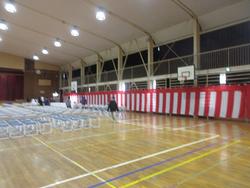 準備後の体育館