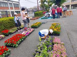花植え