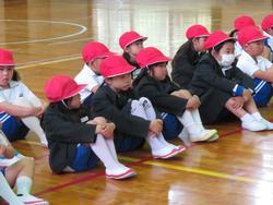 学校たんけん開始前の様子