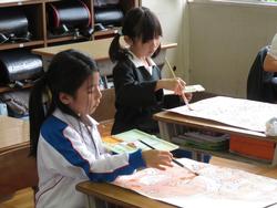 2年図工の授業