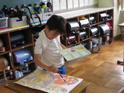 2年図工の授業