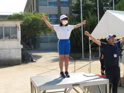 ラジオ体操の練習