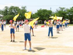 5・6年生表現演技の練習