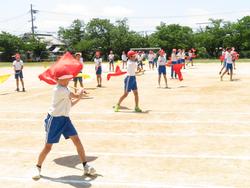 5・6年生表現演技の練習