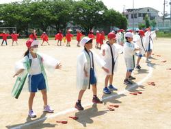 3・4年生表現演技の練習