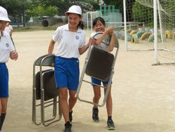 運動会の前日準備
