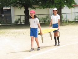 運動会の前日準備