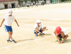 運動会の前日準備