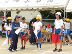 運動会の前日準備