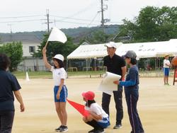 運動会の前日準備