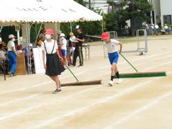 運動会の前日準備