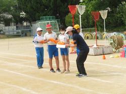 運動会の前日準備