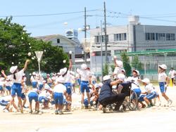 1・2年生玉入れ
