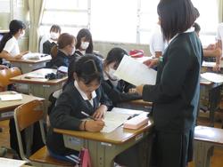 6年生家庭科の授業