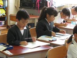 1年生国語の授業