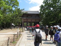 東大寺での様子