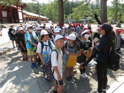 東大寺での様子