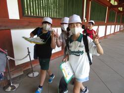東大寺での様子