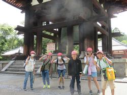 東大寺鐘楼での様子