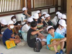 法隆寺での様子