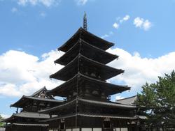 法隆寺での様子