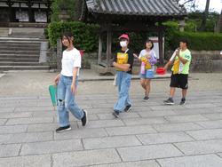 法隆寺出発