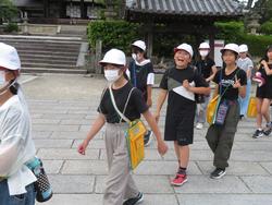 法隆寺出発