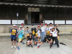 法隆寺での様子
