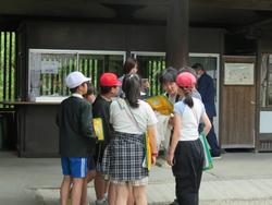 法隆寺での様子