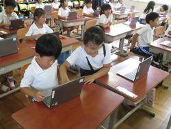 1年生タブレット学習