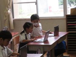 1年生タブレット学習