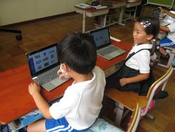 1年生タブレット学習