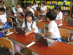 1年生タブレット学習