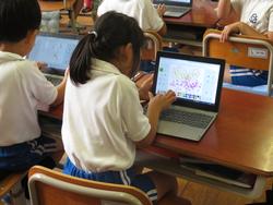 1年生タブレット学習