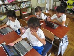 1年生タブレット学習