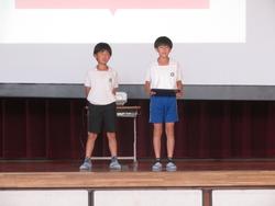 児童会の発表